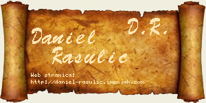Daniel Rasulić vizit kartica